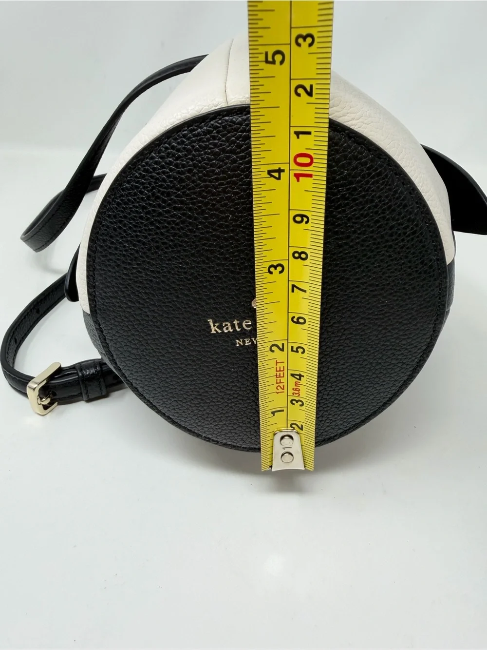Kate Spade New York Morty Penguin Crossbody Bag Black White